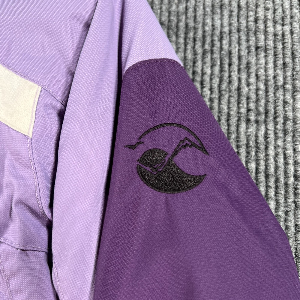 Columbia Jacket Girls Youth 14-16 Purple Long Sleeve Full Zip Hooded School - Picture 6 of 14